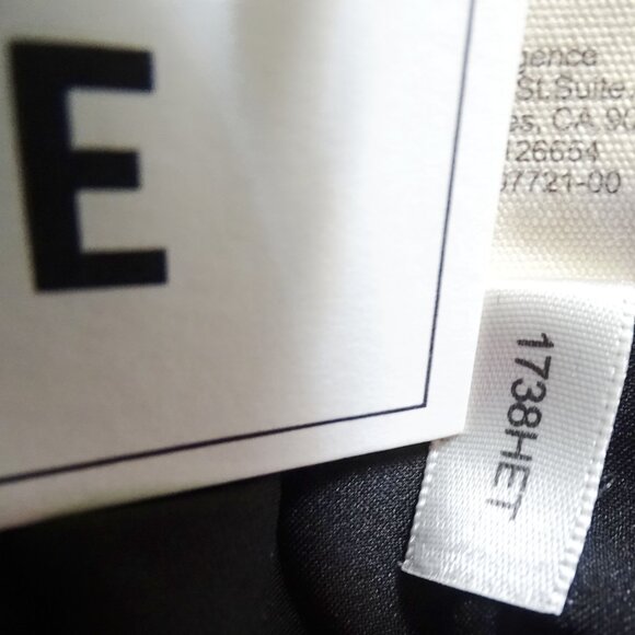 L'AGENCE NWT Chamberlain Velvet Blazer Black Vintage Rose Satin Lapels Size 6 - Picture 13 of 14